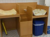 Wickelstation aus Holz 