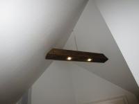 Holzlampe angeschaltet
