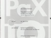 PaX-Zertifikat "Internetmodul" Bernd Endrulat