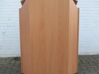 Rednerpult aus Holz Ansicht von hinten