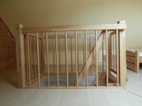 Kindersicherung für Holztreppe