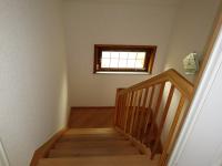 Holztreppe gewendelt Ansicht von oben