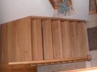 Holztreppe Ansicht von oben