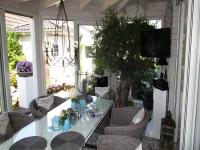 Innenansicht Fenster für Wintergarten mit weißem Rahmen 
