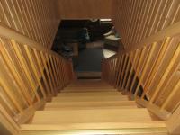 Holztreppe Ansicht von oben