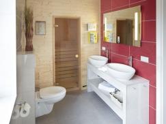 Sauna in Badezimmer