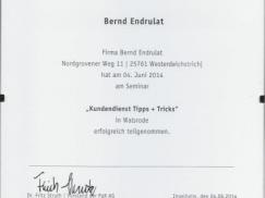 Zertifikat Bernd Endrulat