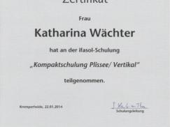 Zertifikat Katharina Wächter