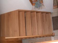 Holztreppe Ansicht von oben