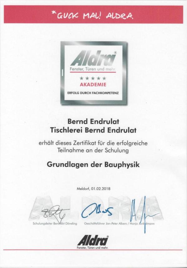 Aldra "Grundlagen der Bauphysik"
