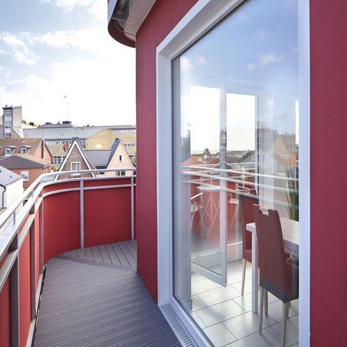 Terrasse eines Apartments